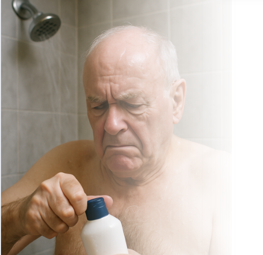 Struggling with Bottles in the Shower